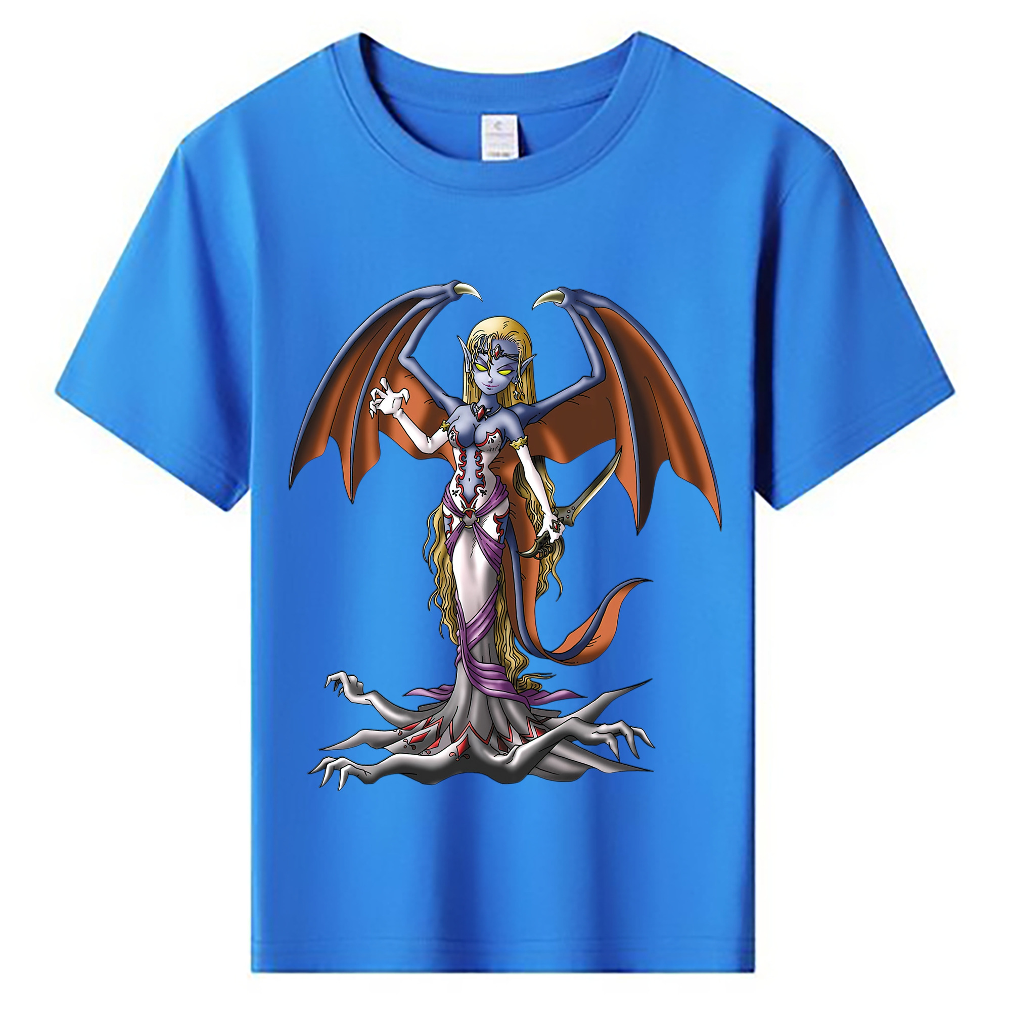 （画像用） ドラゴンクエスト Doragon Kuesuto Dragon Quest 綿100％キッズTシャツ（フロントプリント）
